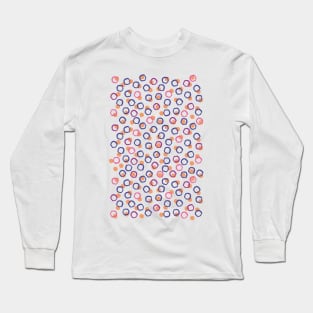 Funny blue, pink and violet dots Long Sleeve T-Shirt